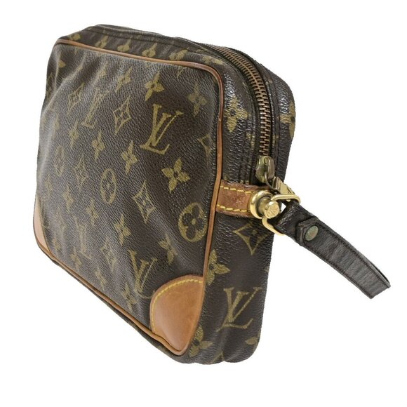 LOUIS VUITTON Marly Dragonne GM Clutch Hand Bag Monogram Brown - Picture 3 of 14